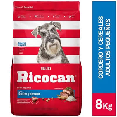 RICOCAN COMIDA PARA PERROS ADULTOS RAZAS PEQUEÑAS CORDERO Y CEREALES BOLSA 8KG