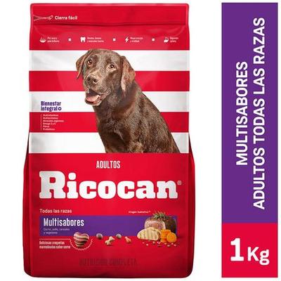 RICOCAN COMIDA PARA PERROS ADULTOS TODAS LAS RAZAS MULTISABORES BOLSA 1KG