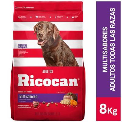 RICOCAN COMIDA PARA PERROS ADULTOS TODAS LAS RAZAS MULTISABORES BOLSA 8KG