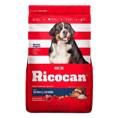 RICOCAN COMIDA PERRO ADULTO MEDIANO Y GRANDE CORDERO 8KG