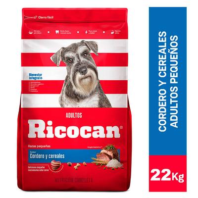 RICOCAN COMIDA PERRO ADULTO PEQUEÑO CORDERO Y CEREALES 22KG