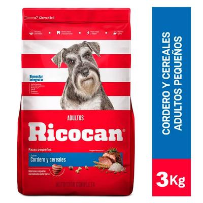 RICOCAN COMIDA PERRO ADULTO PEQUEÑO CORDERO Y CEREALES 3KG