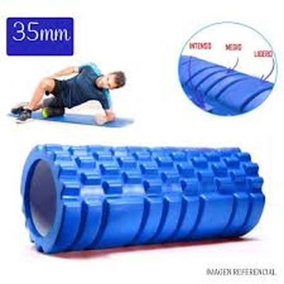 RODILLO DE ESPUMA FOAMROLL_NEG FOAM ROLLER 35CM PARA MASAJE