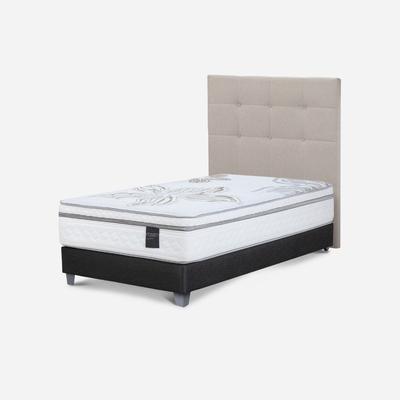 ROSEN BOX TARIMA ART 4 1.5 PLAZAS RESPALDO ISSEY NIEBLA