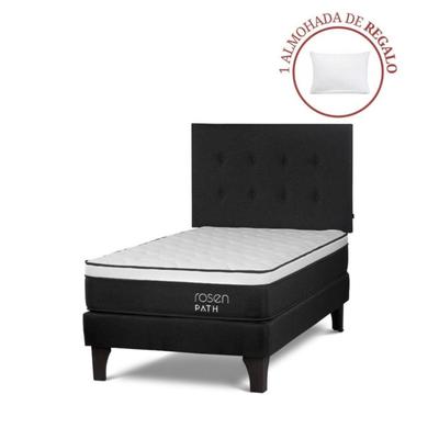 ROSEN DORMITORIO EUROPEO PATH 1.5 PLAZAS + RESPALDO WEST + 1 ALMOHADA