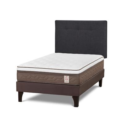 ROSEN - DORMITORIO EUROPEO NS6 1.5 PLAZAS + RESPALDO N.BENNET GRAFITO - NEW STYLE 6