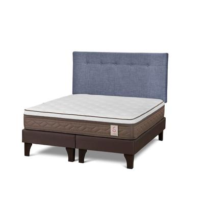 ROSEN - DORMITORIO EUROPEO NS6 KING + RESPALDO N.BENNET DENIM - NEW STYLE 6