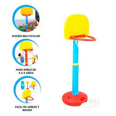 RYBIU IMPORT ARO MEDIANO DE BALONCESTO PARA NIÑOS Y+LIGAS DE REGALO
