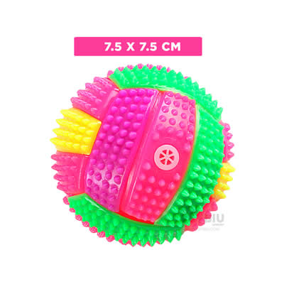 RYBIU IMPORT JUEGO PARA PERRO DE PELOTA ROSADO Y ROJO Y+POST-IT ADHESIVOS - MA29945