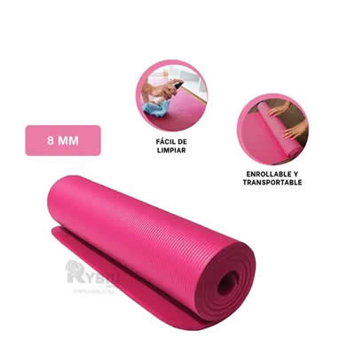 RYBIU IMPORT - MAT DE MATERIAL GOMA EVA EN COLOR ROSADO Y+PAPEL DE REGALO DE30624