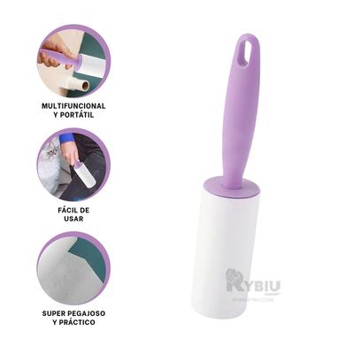 RYBIU IMPORT - RODILLO REMOVEDOR DE PELUSA EN COLOR LILA Y+AGENDITA