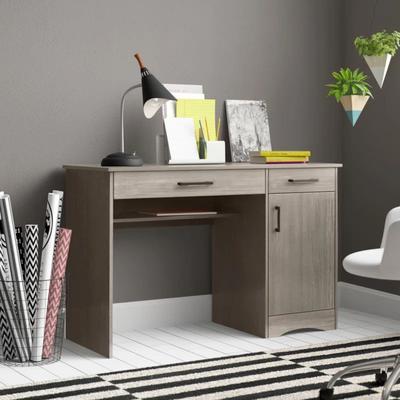 R&R MUEBLES ESCRITORIO CON CAJON PARA TECLADO RAYO MARRON CLARO