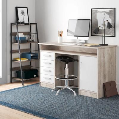 R&R MUEBLES ESCRITORIO MODERNO SMETTBO 4 CAJONES 1 PUERTA