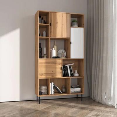 R&R MUEBLES ESTANTE MODERNO RADES CON MULTIPLES COMPARTIMIENTOS