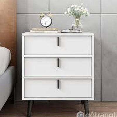 R&R MUEBLES VELADOR MINIMALISTA GIOVANY 3 CAJONES
