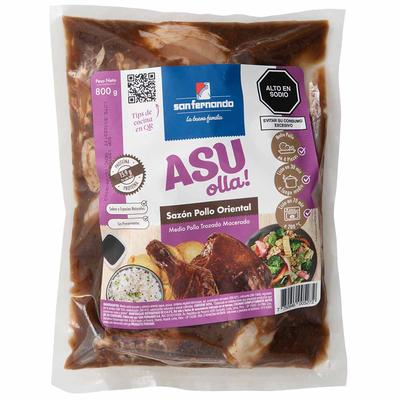 SAN FERNANDO - POLLO TROZADO MACERADO ASU OLLA! SAZON POLLO ORIENTAL 800G