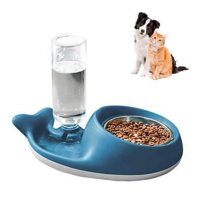 SASHIJA PLATO PERRO Y GATO COMEDERO Y BEBEDERO AUTOMATICO MASCOTA