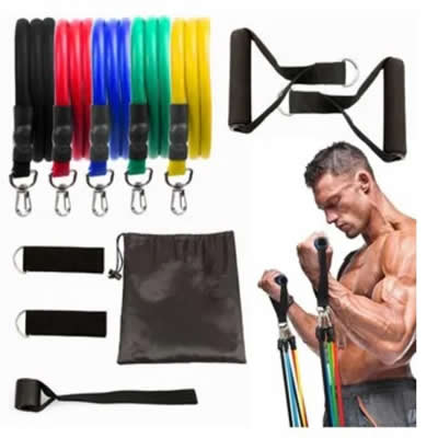 SET 5 BANDAS MULTICOLOR ESTIRAMIENTO YOGA Y PILATES