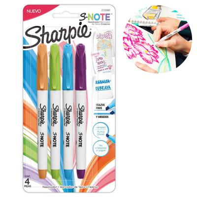 SHARPIE RESALTADOR 2132980 NOTE X4 COLORES INTENSOS X4