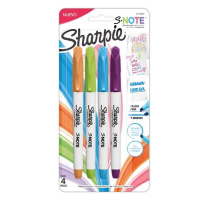 SHARPIE RESALTADOR 4 COLORES INTENSOS 2132980