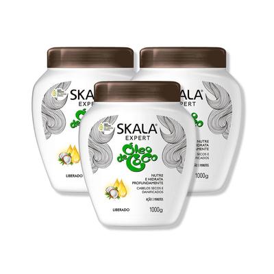 SKALA CREMA 1000G TRATAMIENTO CAPILAR OLEO COCO EXPERT 3 UNID