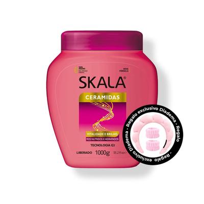 SKALA CREMA CERAMIDAS TRATAMIENTO CAPILAR 1KG + REGALO DIADEMA Y MUÑEQUERAS