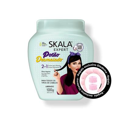SKALA CREMA DE PELO DESMAYADO 1000G + REGALO DIADEMA Y MUÑEQUERAS 1000G