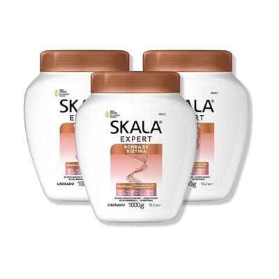 SKALA CREMA DE TRATAMIENTO CAPILAR BOMBA BIOTINA CURL GIRL VEGANA 1000G 3 UNID