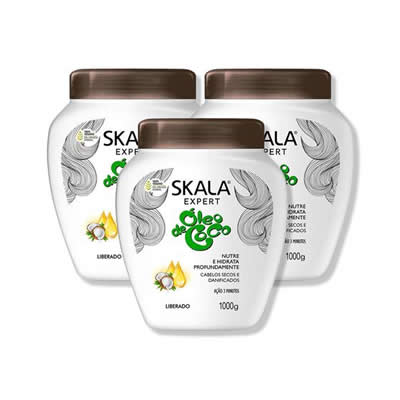 SKALA CREMA TRATAMIENTO CAPILAR ACEITE DE COCO 1000G EXPERT 3 UNID