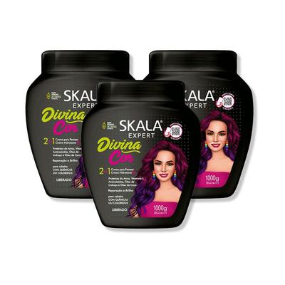 SKALA CREMA TRATAMIENTO CAPILAR DIVINA COR 1000G 3 UNID