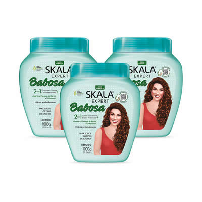 SKALA MASCARA DE TRATAMIENTO 2 EN 1 EXPERT BABOSA ALOE VERA 1000G 3 UNID