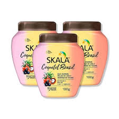 SKALA MASCARA TRATAMIENTO 2 EN 1 BANANA E BACURI 1000G 3 UNID