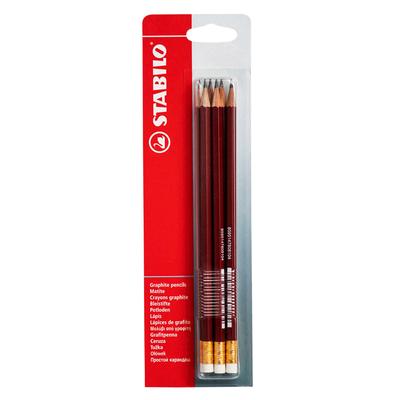 STABILO LAPICES ROJO BLISTER 6 UNIDADES