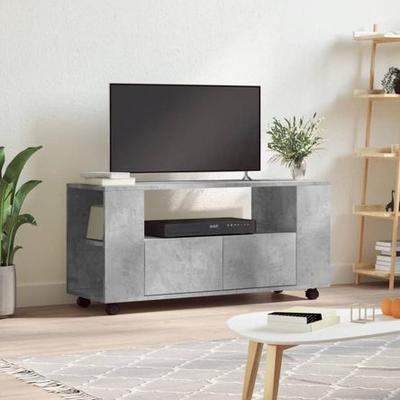 TU MESITA MESA DE TV MIKA CON RUEDAS 2 CAJONES