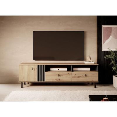 TU MESITA MESA DE TV MODERNA ROBIN2 1 PUERTA 2 CAJONES