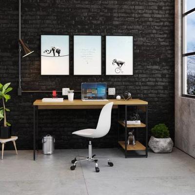TU MESITA MESA ESCRITORIO INDUSTRIAL LIVERPOL COLOR DUNA
