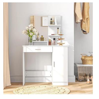 TU MESITA TOCADOR MODERNO PRAGA 1 CAJON 1 PUERTA MAS ESPEJO