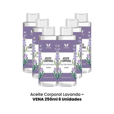 VENA 6 ACEITE CORPORAL LAVANDA 250 ML C/U