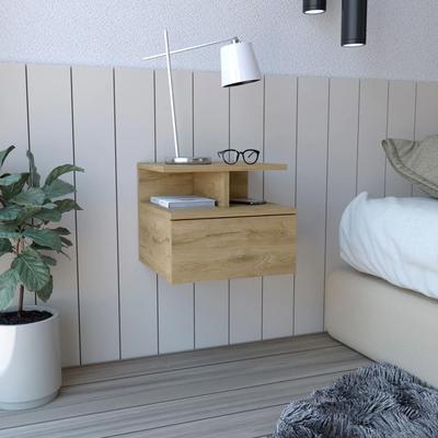 VENTITAS HOME VELADOR FLOTANTE PORTMAN COLOR MACADAMIA
