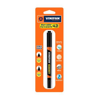 VINIFAN MARCADOR PERMANENTE 421 DOBLE PUNTA BLISTER