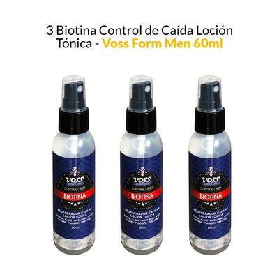 VOSS 3 BIOTINA CONTROL DE CAIDA LOCION TONICA 60 ML