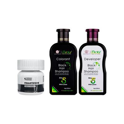 VOSS FINASTERIDE 1MG X 60 CAPSULAS + SHAMPOO BLACK HAIR 60 CAPSULAS + 200ML