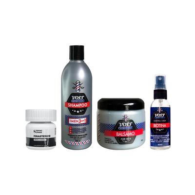 VOSS FINASTERIDE 1MG X 60 CAPSULAS + SHAMPOO VOSS 500ML + ACONDICIONADOR VOSS 250GR + BIOTINA VOSS 60ML