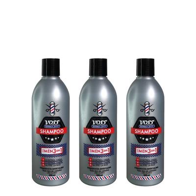 VOSS SHAMPOO 3 EN 1 FOR MEN 500ML 3 UNIDADES