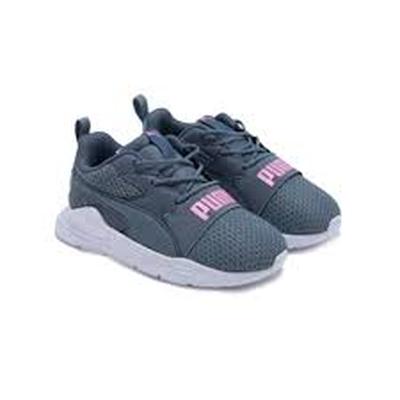 ZAPATILLA NIÑO PUMA CASUALES PLOMO WIRED RUN PURE AC INF