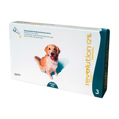 ZOETIS REVOLUTION 0.12 2ML PARA PERROS DE 20.1-40KG 3UN