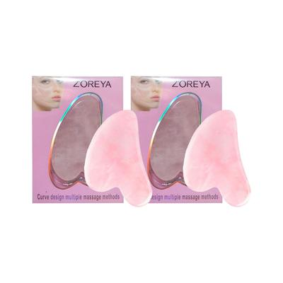 Z'OREYA 2 GUA SHA PIEDRA NATURAL CUARZO ROSA JADE 2