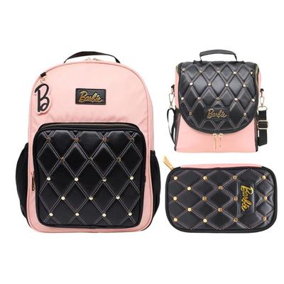 CHILDRENS CLUB PACK ESCOLAR MOCHILA OFICIO PREMIUM BARBIE JUVENIL ROSADO