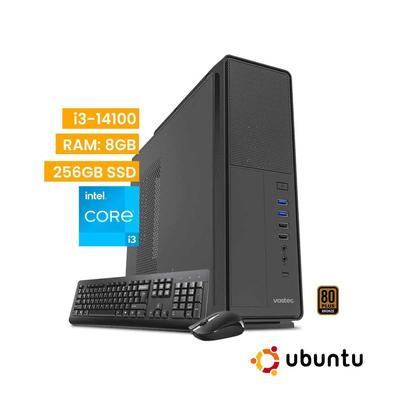 COMPUTADORA VASTEC SILVER I3-14100 8GB 500GB SSD LINUX (VASTEC-I3-14100-8GB-500GB)