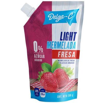 DELGA-C MERMELADA DE FRESA SIN AZUCAR AÑADIDA DOYPACK 200G
